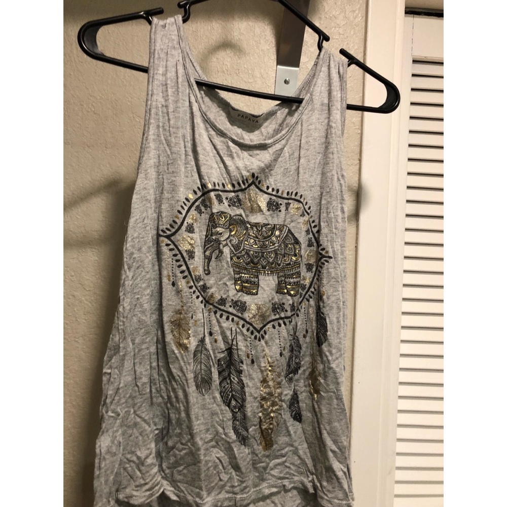 Loose grey tank
